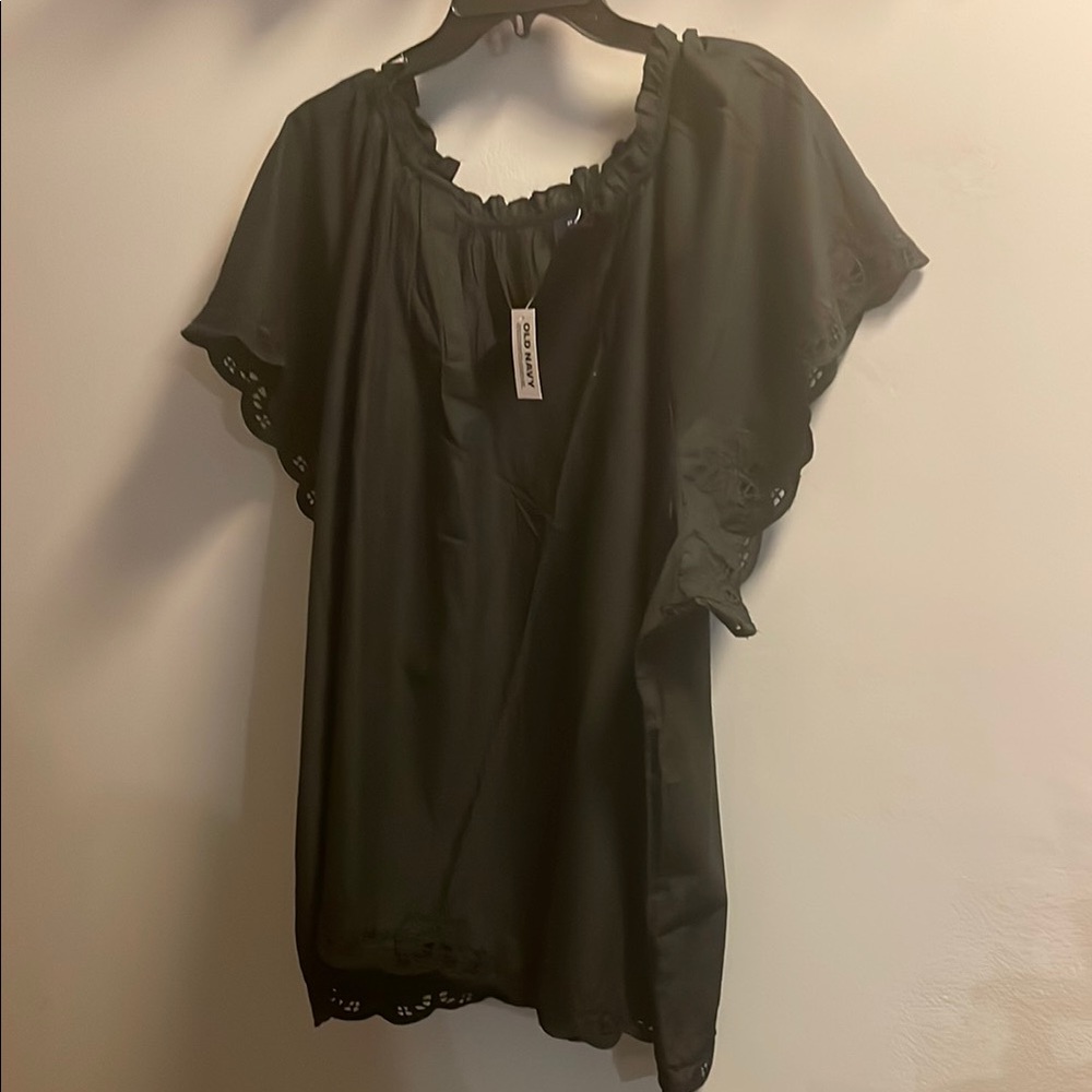 Old Navy Black Blouse 3X